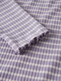 NAME IT Bluse Vemma Lavender Gray Lilac Marble Stripe